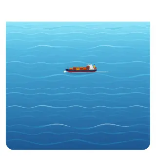 رسم توضيحي لكلمة ocean