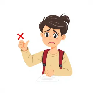 رسم توضيحي لكلمة mistake