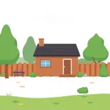 رسم توضيحي لكلمة backyard