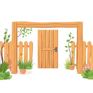رسم توضيحي لكلمة gate
