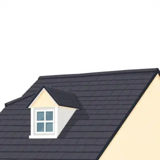 رسم توضيحي لكلمة roof
