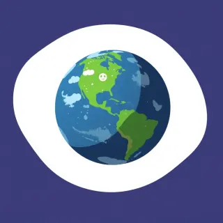 رسم توضيحي لكلمة world