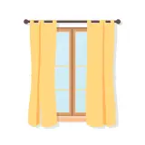 رسم توضيحي لكلمة curtain