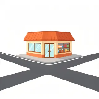 رسم توضيحي لكلمة corner