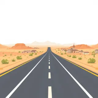 رسم توضيحي لكلمة highway