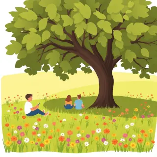 رسم توضيحي لكلمة park
