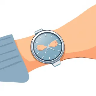 رسم توضيحي لكلمة watch