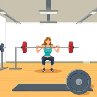 رسم توضيحي لكلمة work out