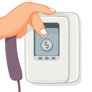 رسم توضيحي لكلمة deposit