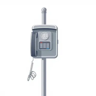 رسم توضيحي لكلمة pay phone