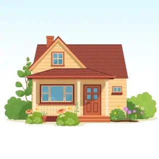 رسم توضيحي لكلمة residence