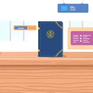 رسم توضيحي لكلمة passport