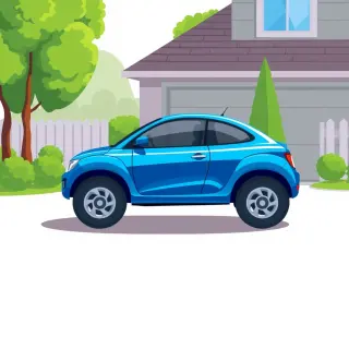 رسم توضيحي لكلمة automobile