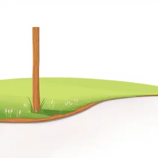 رسم توضيحي لكلمة pole