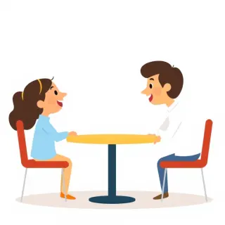 رسم توضيحي لكلمة dialog