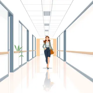 رسم توضيحي لكلمة lady