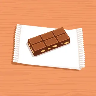رسم توضيحي لكلمة candy bar