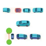 رسم توضيحي لكلمة parking lot