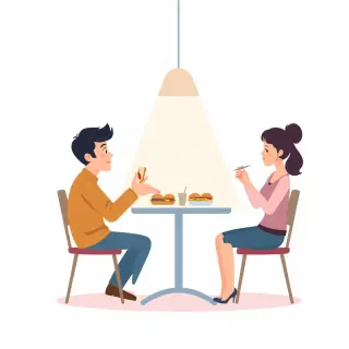 رسم توضيحي لكلمة supper