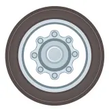 رسم توضيحي لكلمة hubcap