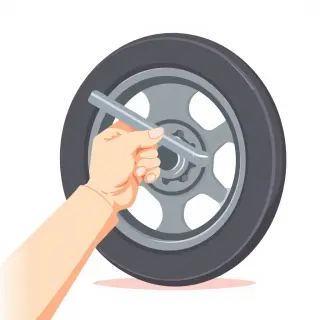 رسم توضيحي لكلمة wrench