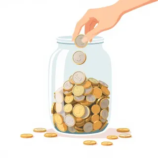 رسم توضيحي لكلمة collect