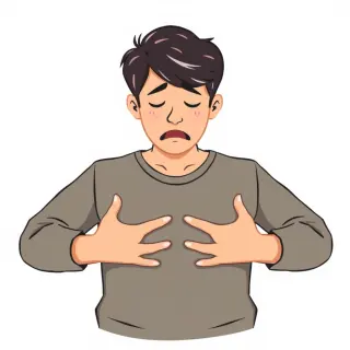 رسم توضيحي لكلمة chest