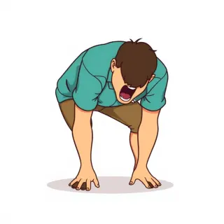 رسم توضيحي لكلمة cough