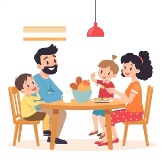 رسم توضيحي لكلمة family