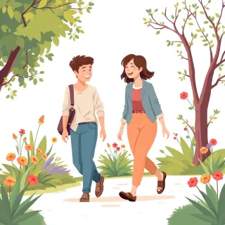 رسم توضيحي لكلمة friend