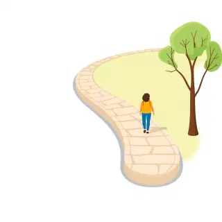 رسم توضيحي لكلمة sidewalk