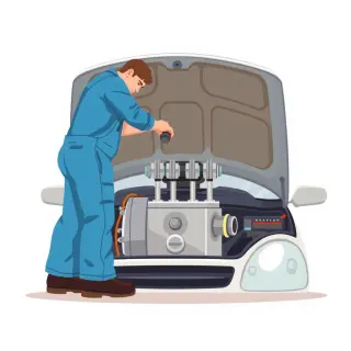 رسم توضيحي لكلمة engine