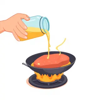 رسم توضيحي لكلمة grease