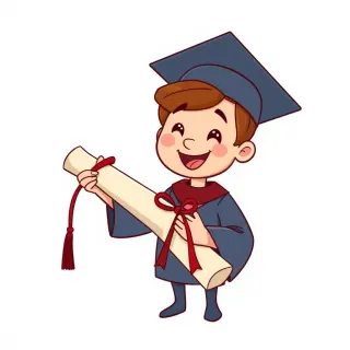 رسم توضيحي لكلمة diploma