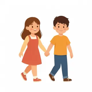 رسم توضيحي لكلمة sister