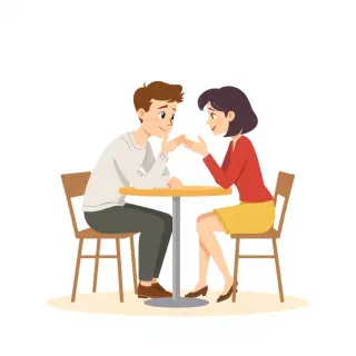 رسم توضيحي لكلمة talk over
