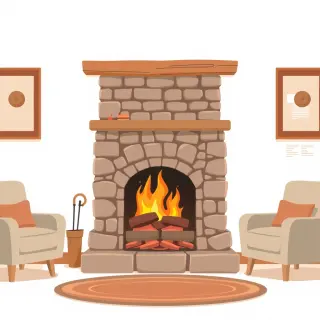 رسم توضيحي لكلمة fire