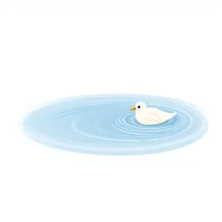 رسم توضيحي لكلمة duck