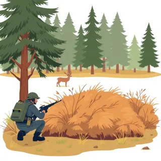 رسم توضيحي لكلمة hunt