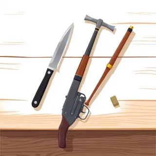 رسم توضيحي لكلمة weapon