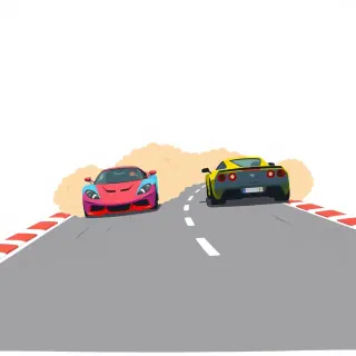 رسم توضيحي لكلمة race