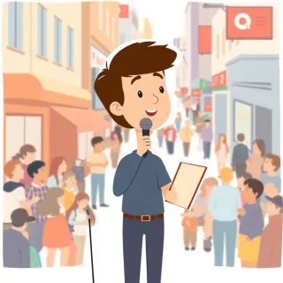 رسم توضيحي لكلمة reporter