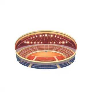 رسم توضيحي لكلمة stadium