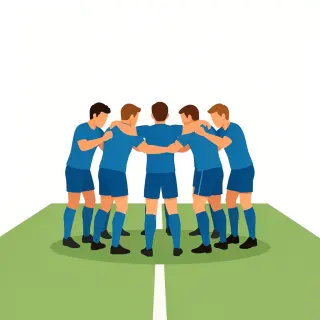 رسم توضيحي لكلمة team