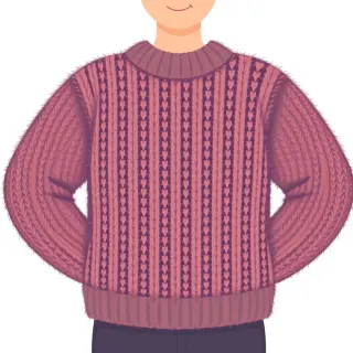 رسم توضيحي لكلمة wool