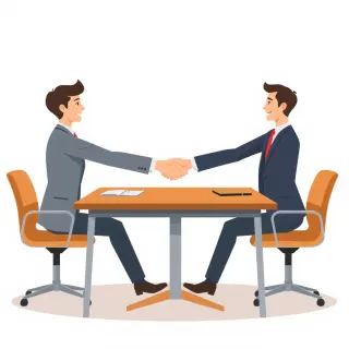 رسم توضيحي لكلمة deal