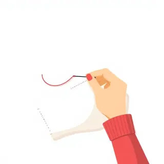 رسم توضيحي لكلمة sew
