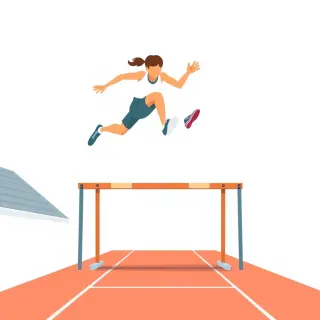 رسم توضيحي لكلمة jump
