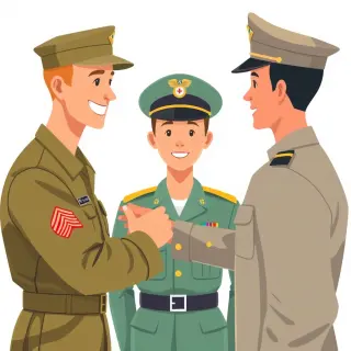 رسم توضيحي لكلمة be promoted