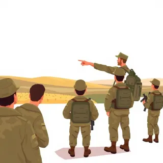 رسم توضيحي لكلمة noncommissioned officer